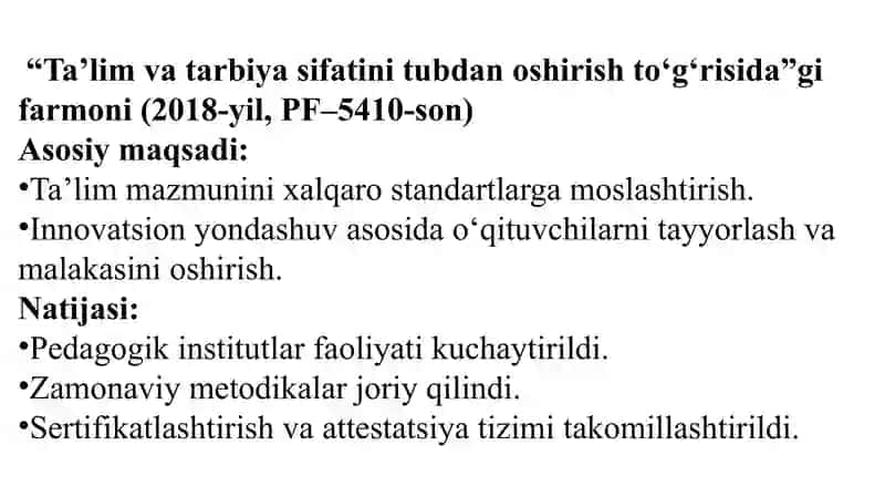 Sh. M. Mirziyayev asarlarida ta’lim tarbiya masalalari 3