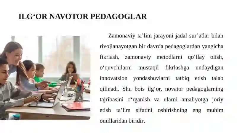 Ilgʻor navotor pedagoglar 3