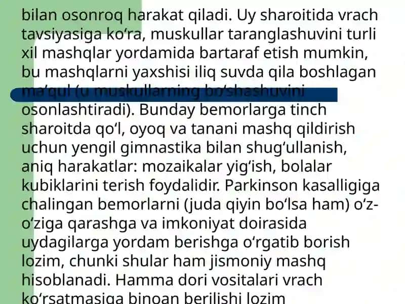 Parkinson kasalligini davolash 3