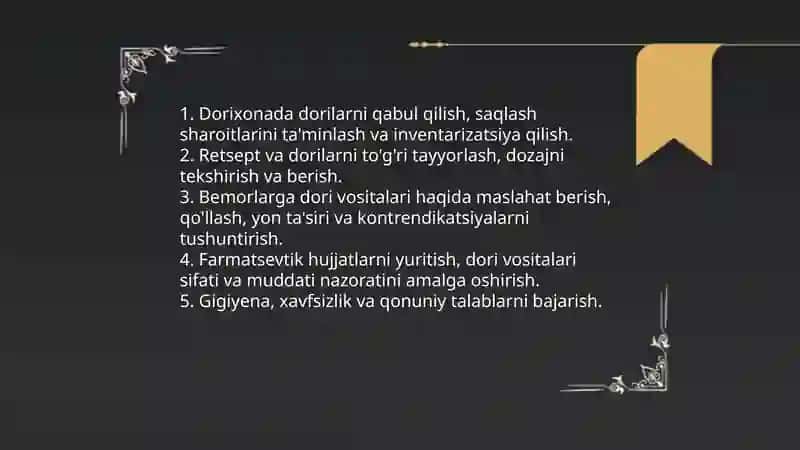 Farmatsevt dorixona jamoasining a'zosi 3
