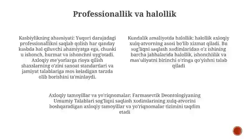 Farmasevtik Deontologiyanining Umumiy Talablari 3