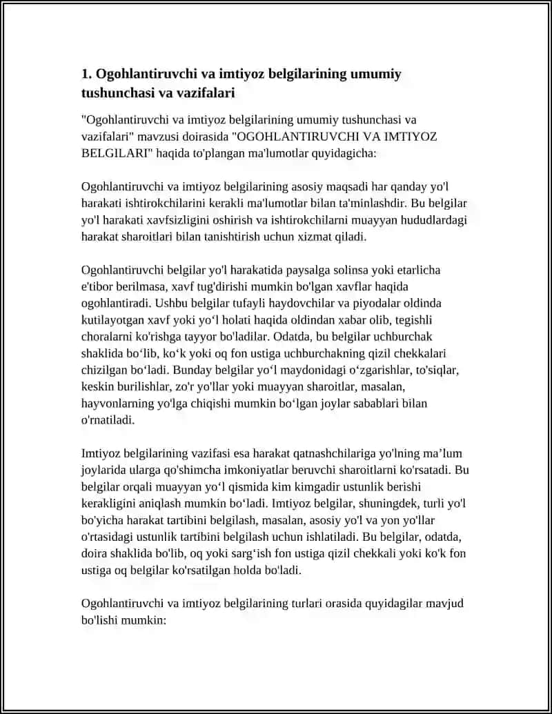 OGOHLANTIRUVCHI VA IMTIYOZ BELGILARI 3