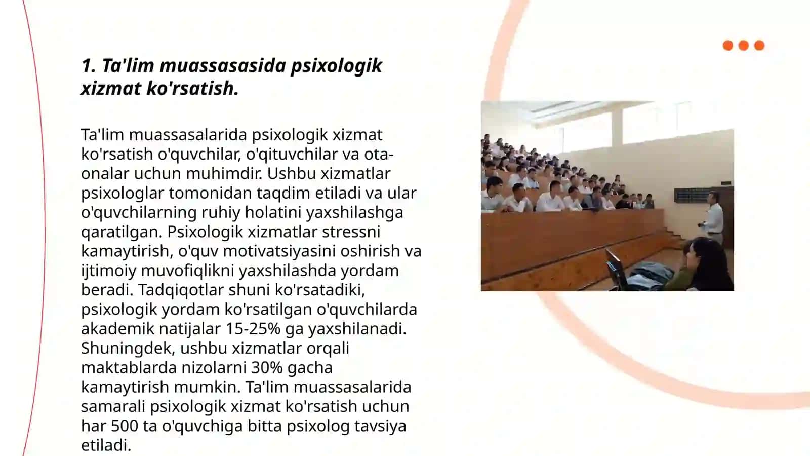 Ta'lim muassasasi psixologining targ'ibot-tashviqot faoliyati 3