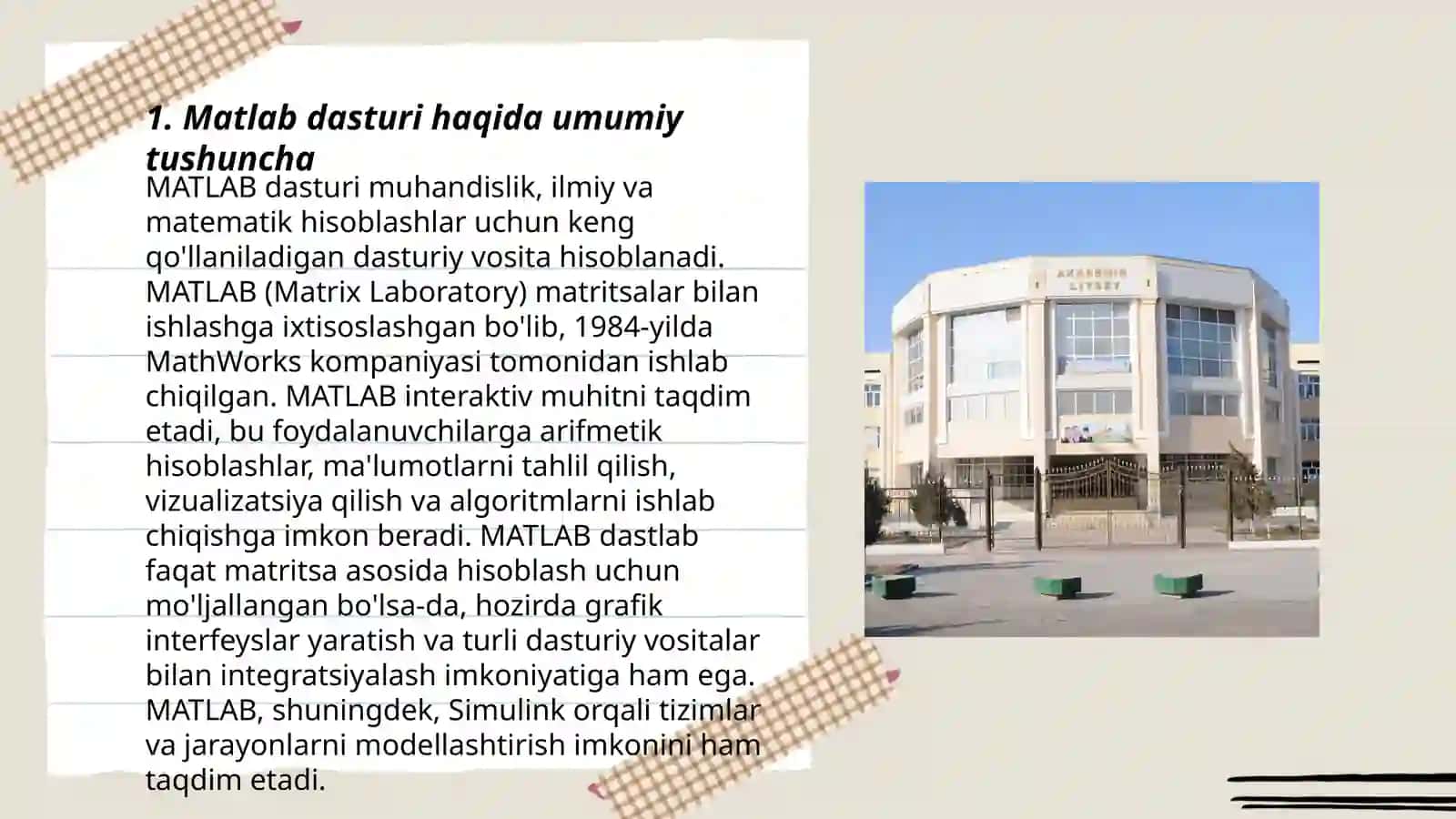 Matematikaga ixtisoslashgan dasturlar 3