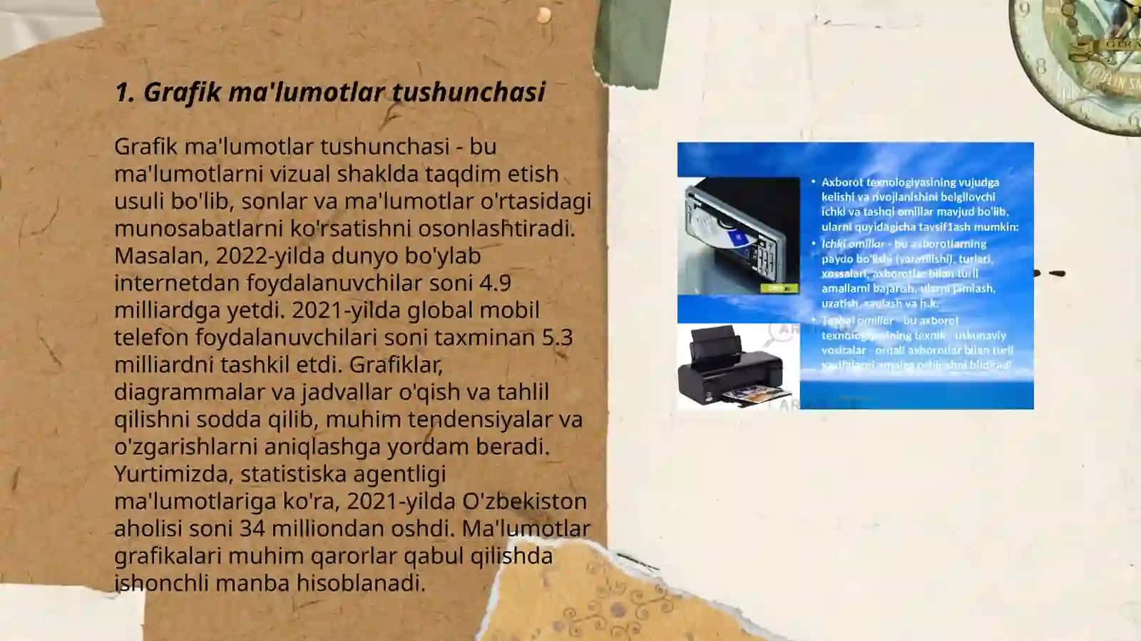 Grafik ma'lumotlar va ularning turlari. Adobe Photoshop imkonyatlaridan foydalanish 3