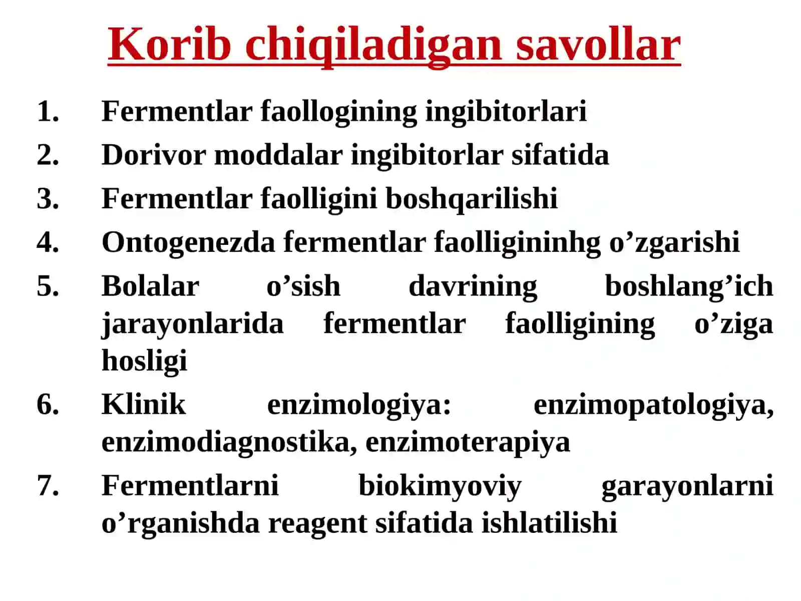 Fermentlar faolligini oshqozon kislotaliligini gipo- va﻿ giperatsid xolatlarda o‘zgarishi va tiklash choralari 3