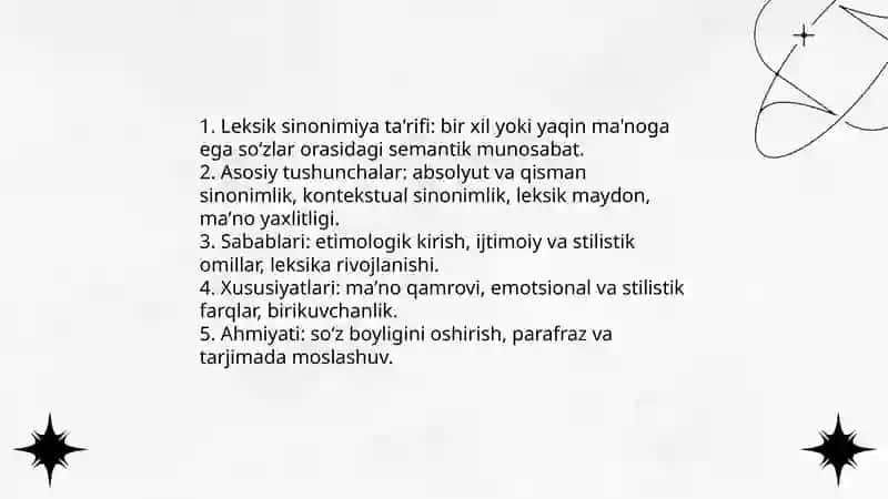 Leksik sinonimiya 3
