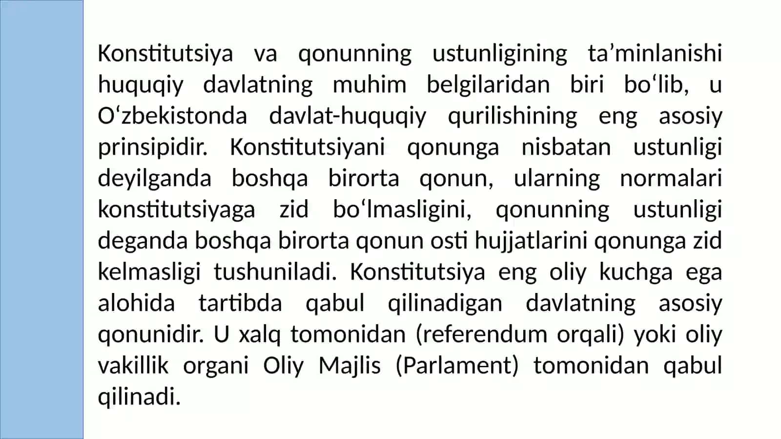 KONSTITUTSIYANING USTUNLIGI VA MUHOFAZASI 3