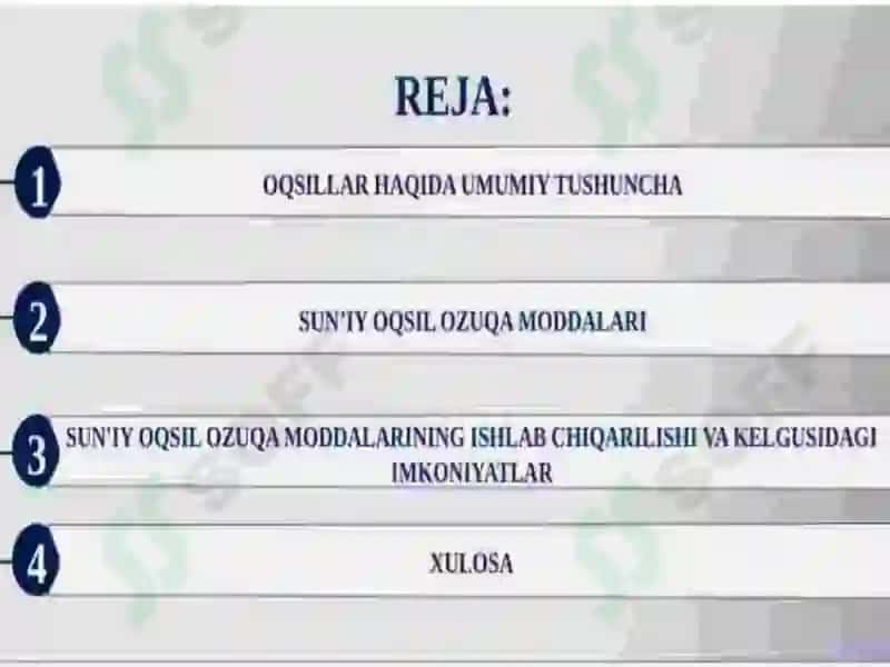 Sun'iy ogsil ozuga moddalari 3