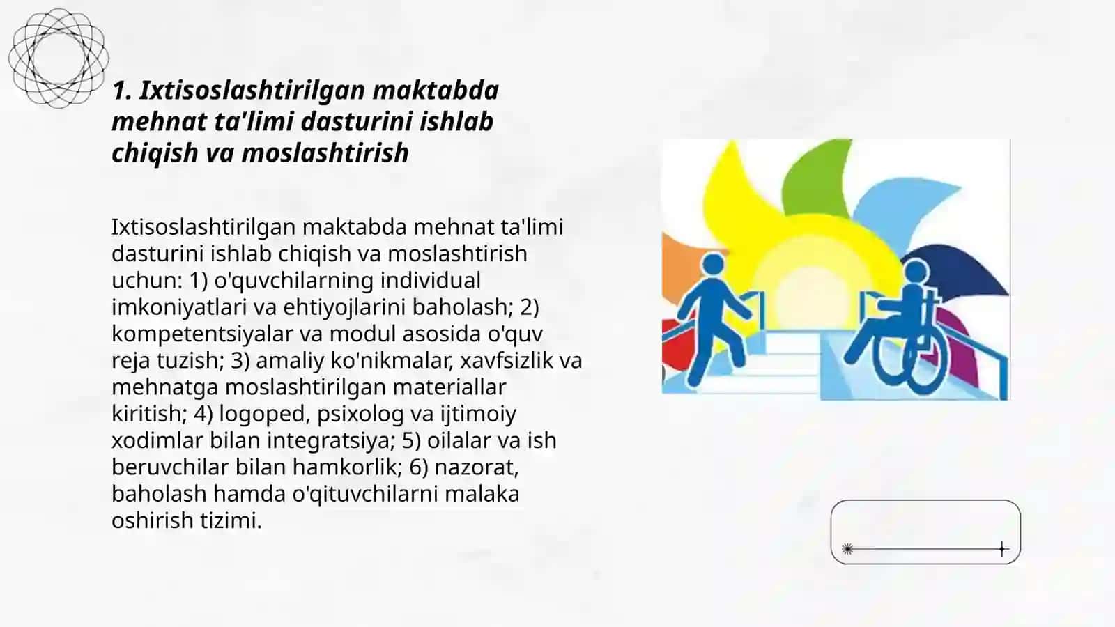 Ixtisoslashtirilgan maktabda mehnat ta’limi va aqli zaif o’quvchilarni kasb-hunarga yo’naltirish 3