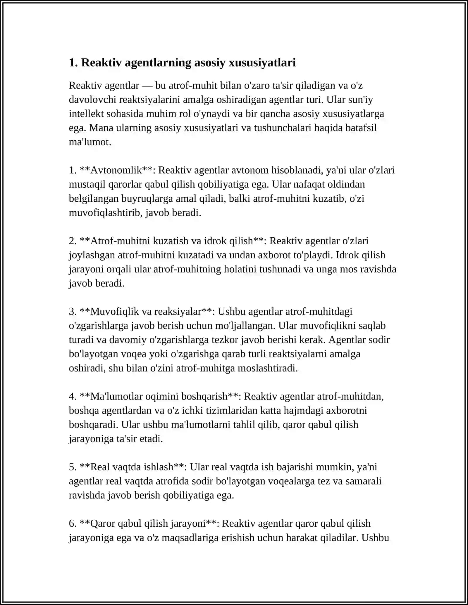 REAKTIV VA PROAKTIV AGENTLAR 3