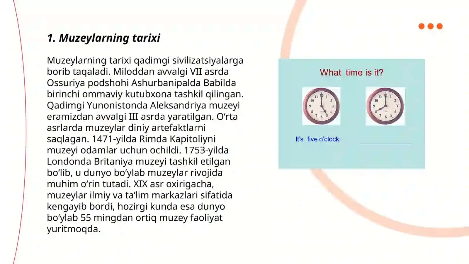 Muzeylar o'tmish va kelajak o'rtasidagi koʻprik 3