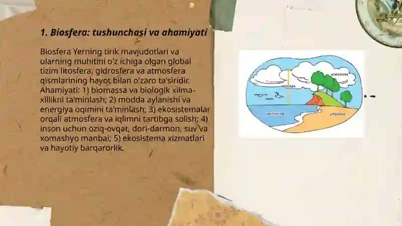 Biosfera va uning tarkibiy qismlari 3