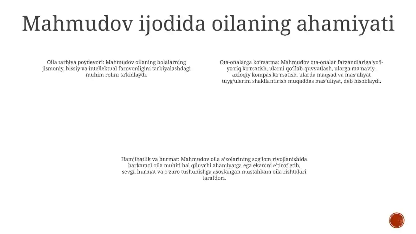 Obidning Mahmudovning "Ota Nega Farzandiga Tanbeh Berdi"Asaridagi Oila Tarbiyasi Haqida Fikrlar 3