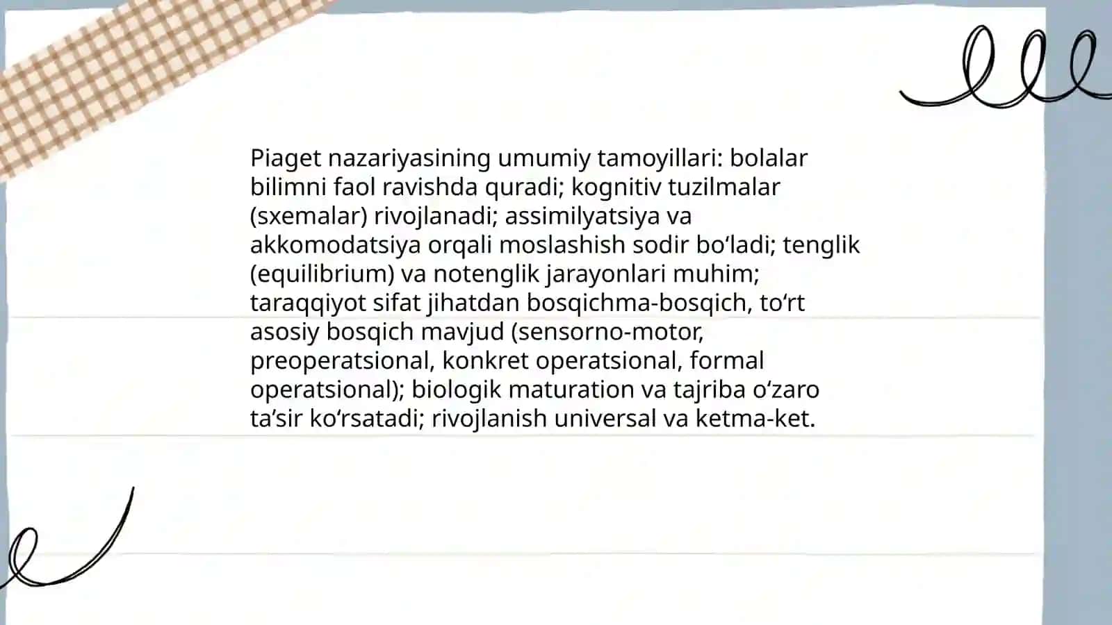 J.Piaje kognitiv rivojlanish nazariyasi 3