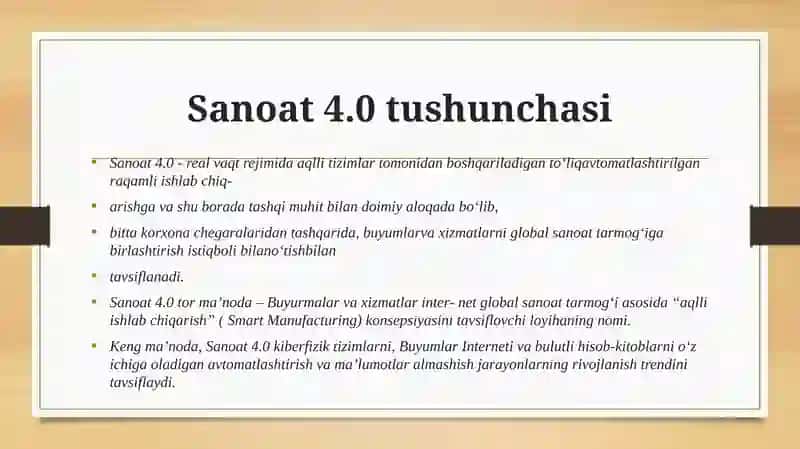 Sanoat 4.0 texnologiyasi 3