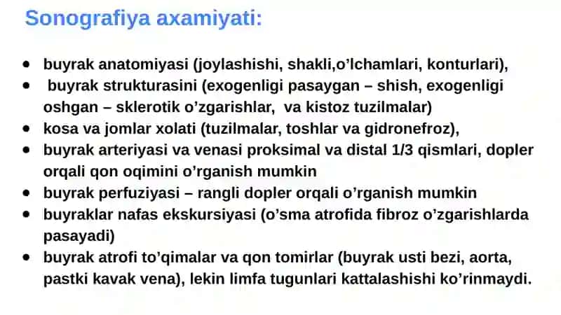 Ultratovush tekshirish usuli - Sоnоgrafiya 3