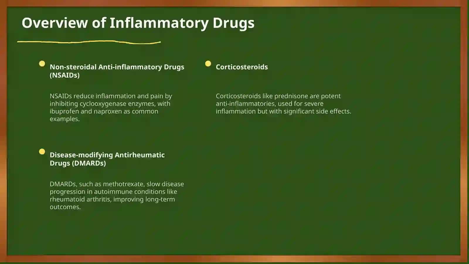 Classification of Inflammatory Drugs 3