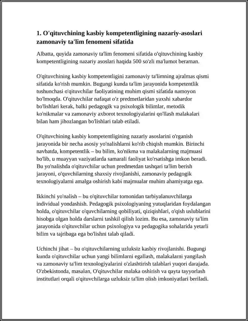 O'QITUVCHINING KASBIY KOMPENETLIGI ZAMONAVIY TA'LIM FENOMENI SIFATIDA 3