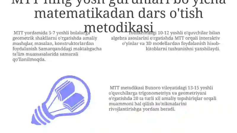 MTT da turli yosh guruxlarda matematik mashğulotlar 3