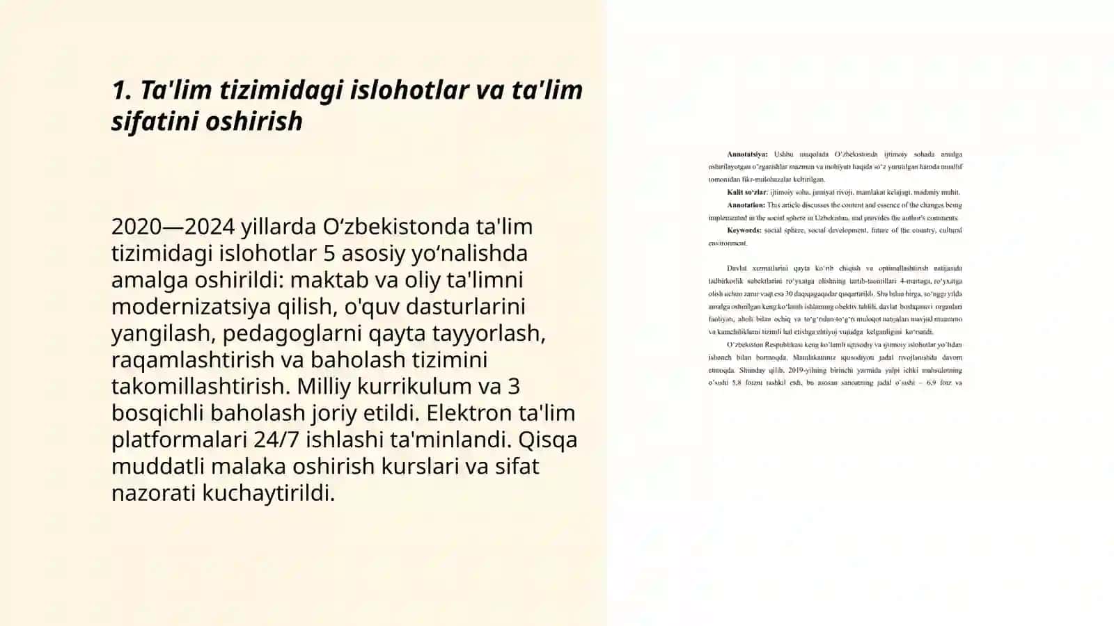 Ta'lim Tizimi va Ta'lim Sifatini Oshirish 3