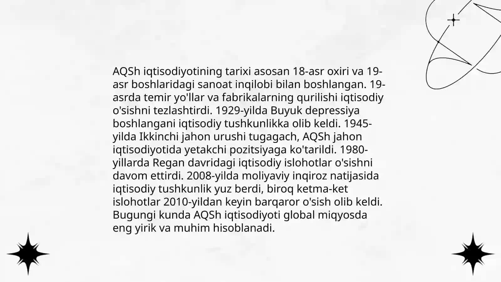 AQSh iqtisodiyotining tarixi 3
