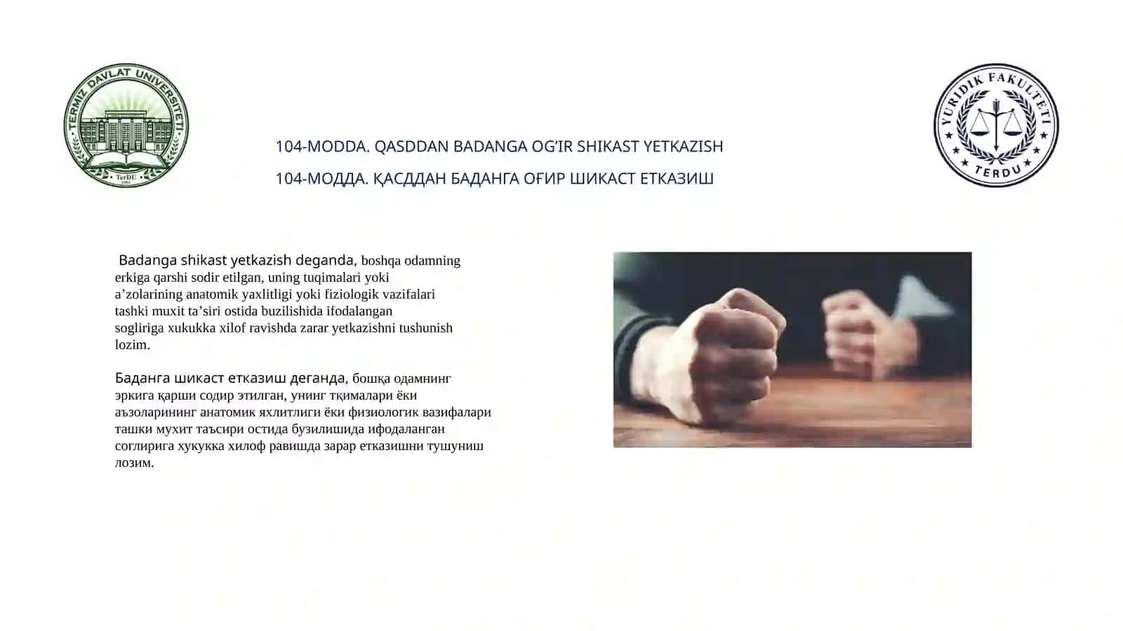 SOG'LIQQA QARSHI JINOYATLAR 3