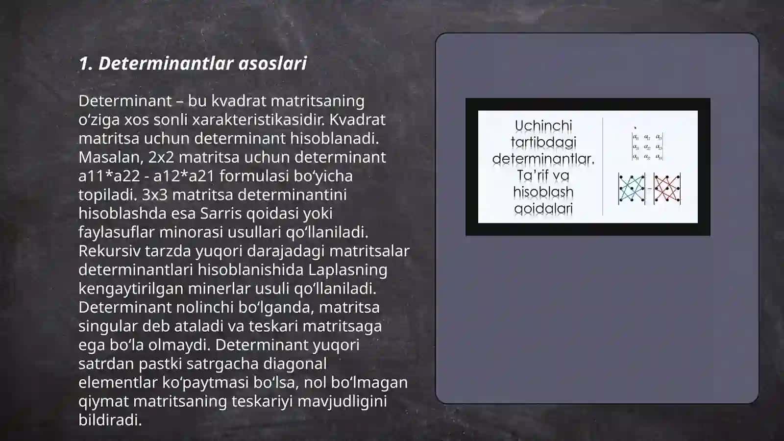 Determinantlar 3