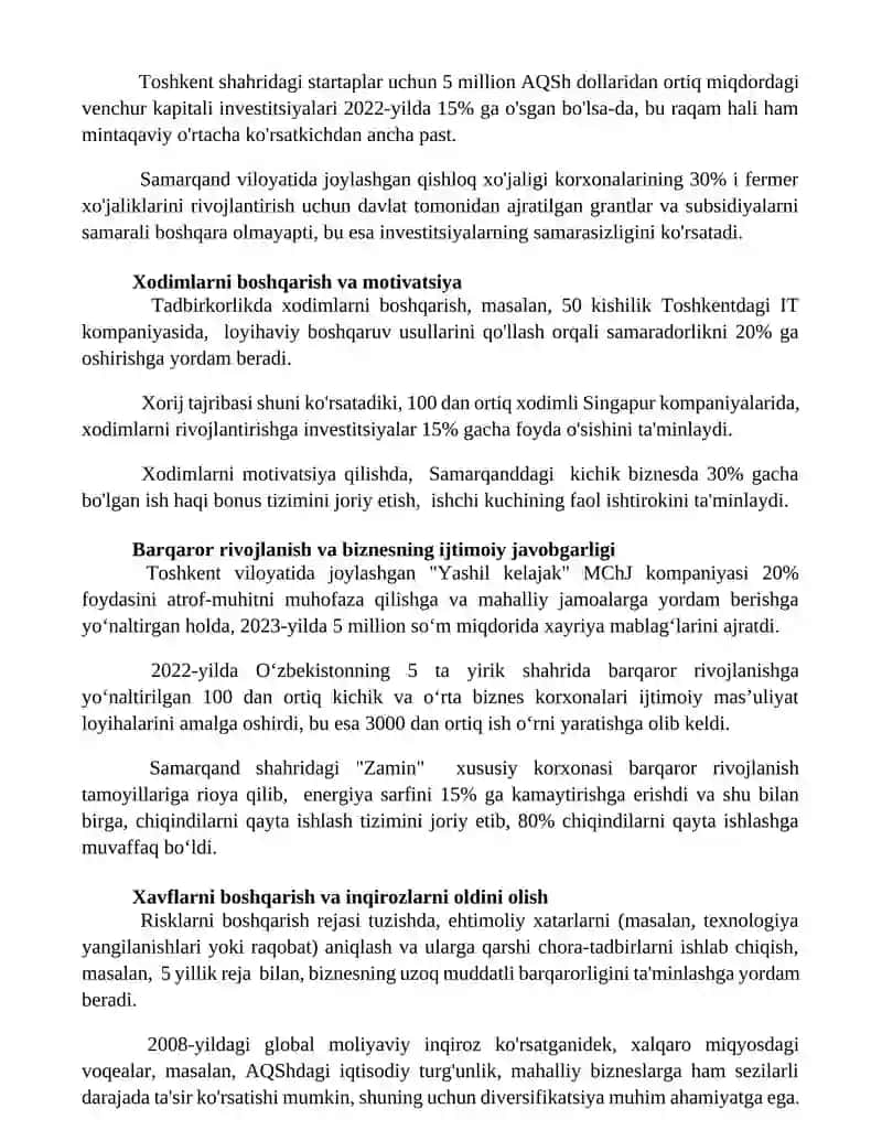 Tadbirkorlik va biznes tuzilmalaridan boshqaruv xususiyatlati 3
