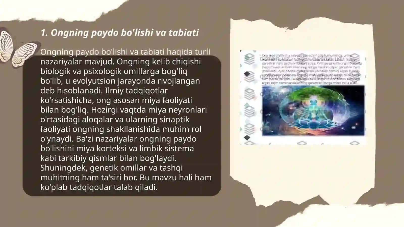 Ongning paydo bòlishi va uning taraqqiyoti 3