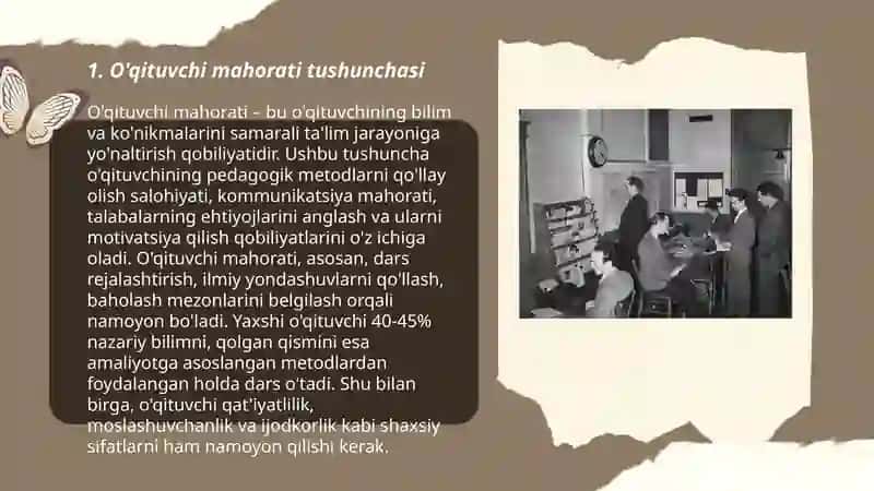 Pedagogio fikrlar va maktablar tarixida o'qituvchi mahorati masalalari 3