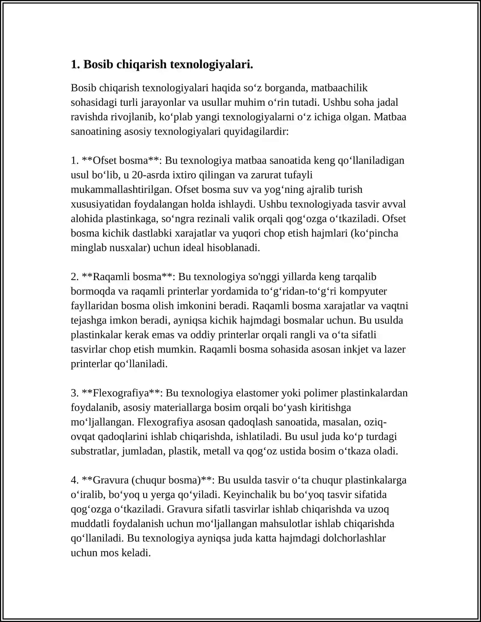 KITOB VA JURNALLARNI BOSISH JARAYONI LOYHALASH 3