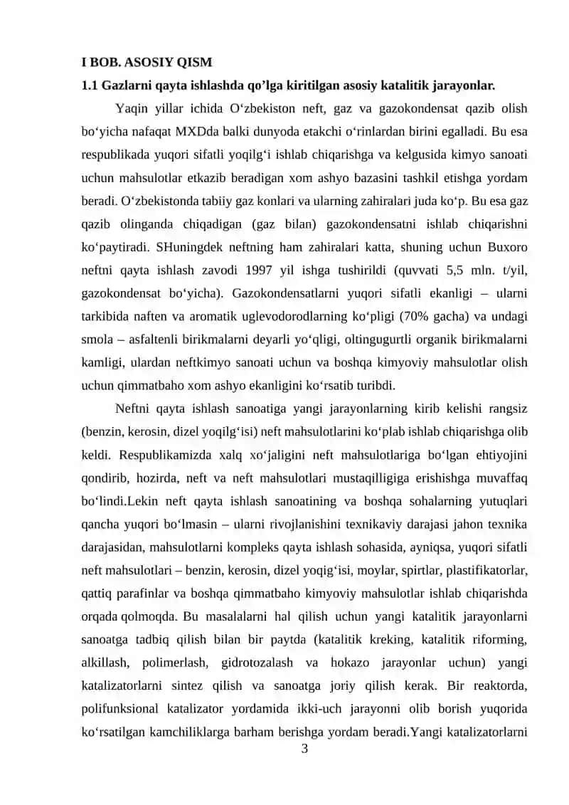 Gazlarni qayta ishlashdagi jarayonlar va ularning mexanizmi 3