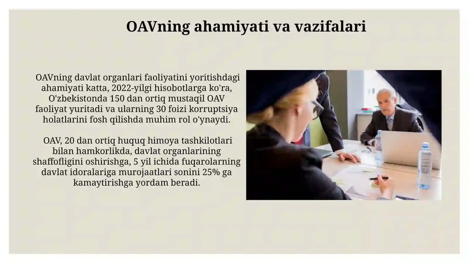 Davlat organlari ustidan jamoatchilik nazoratini oʻrnatish 3