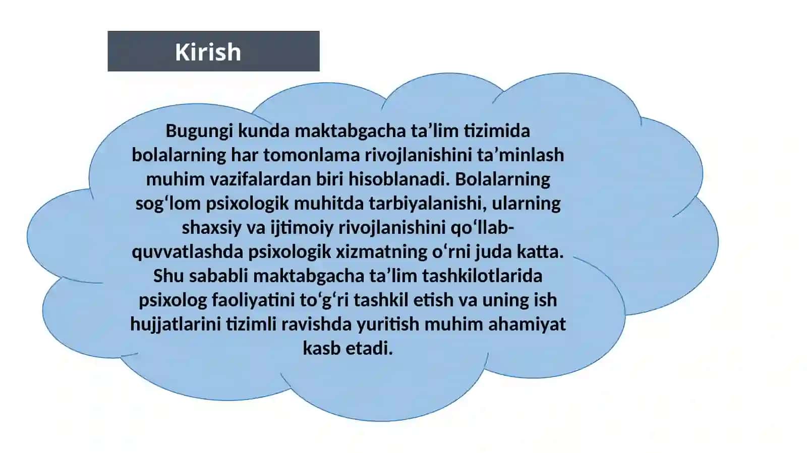 "Maktabgacha ta’lim tashkilotlarida psixologik xizmat hujjatlarini yuritish va tahlil qilish" 3