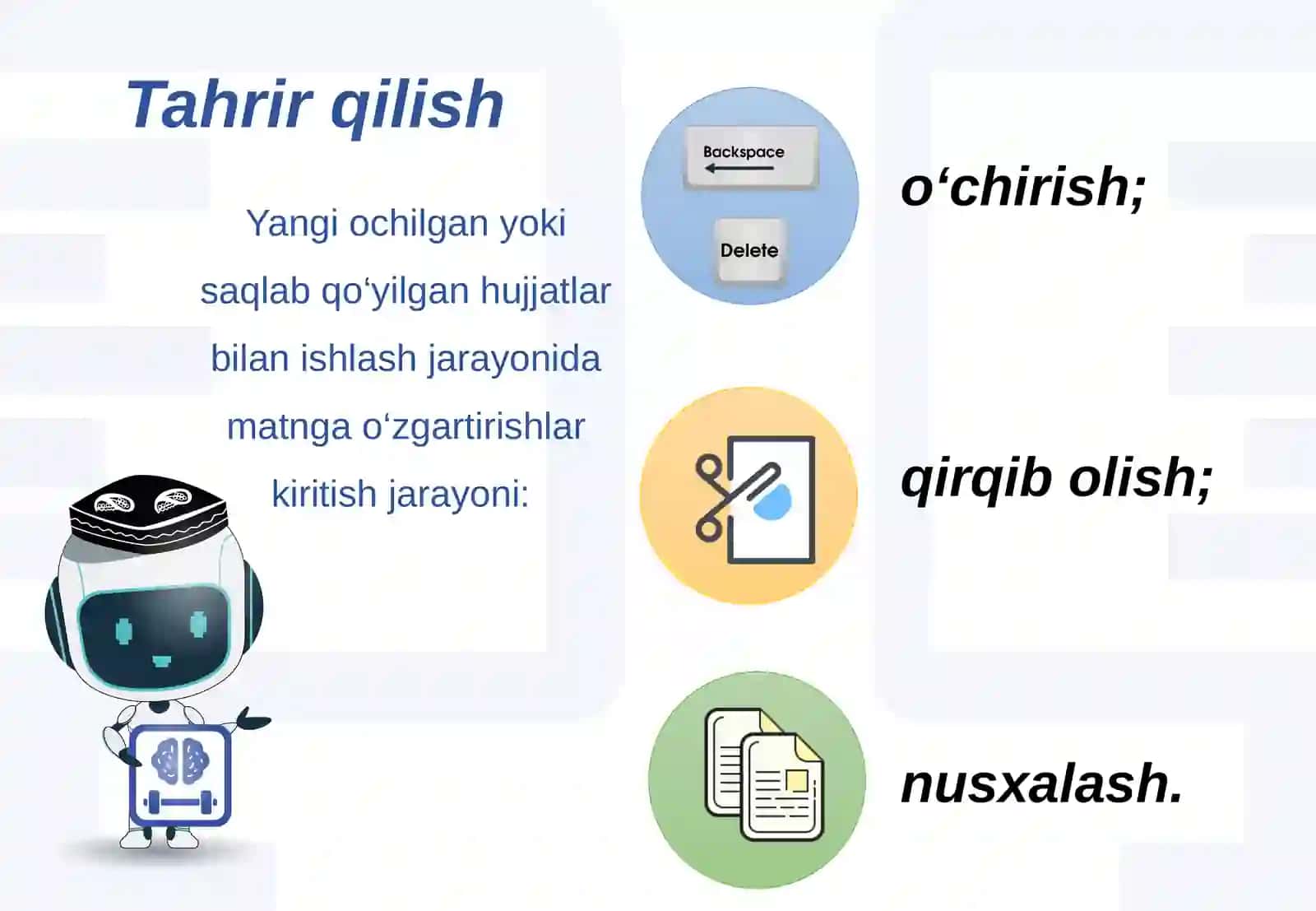 Ms Word  dasturidahujjat  yaratish va  tahrirlash 3