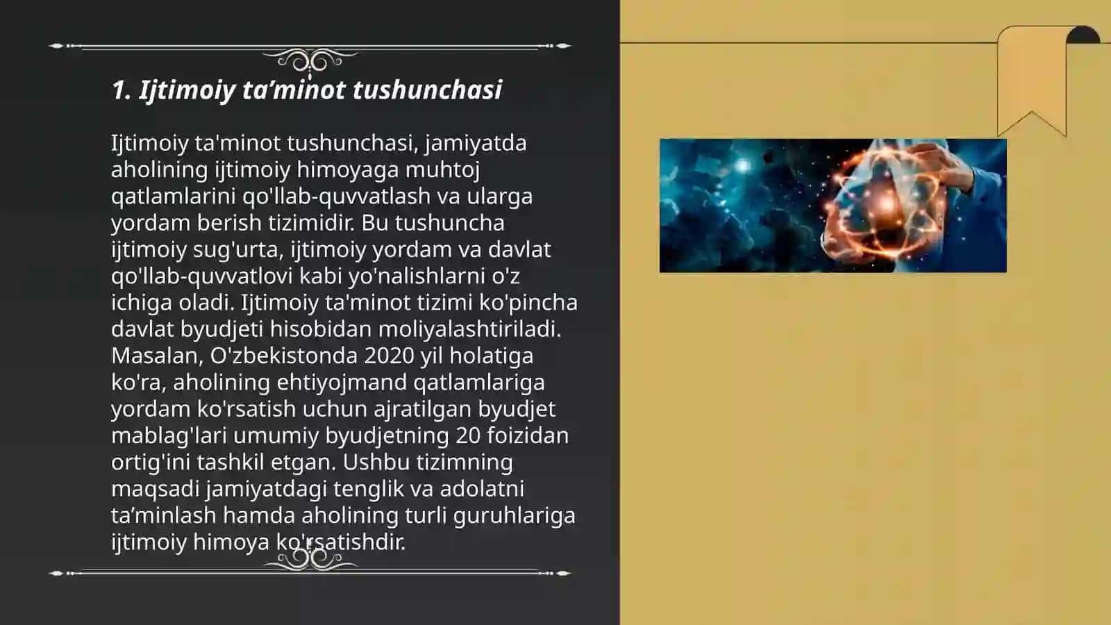 Ijtimoiy ta’minot, shakllari, moliyaviymanbalari 3