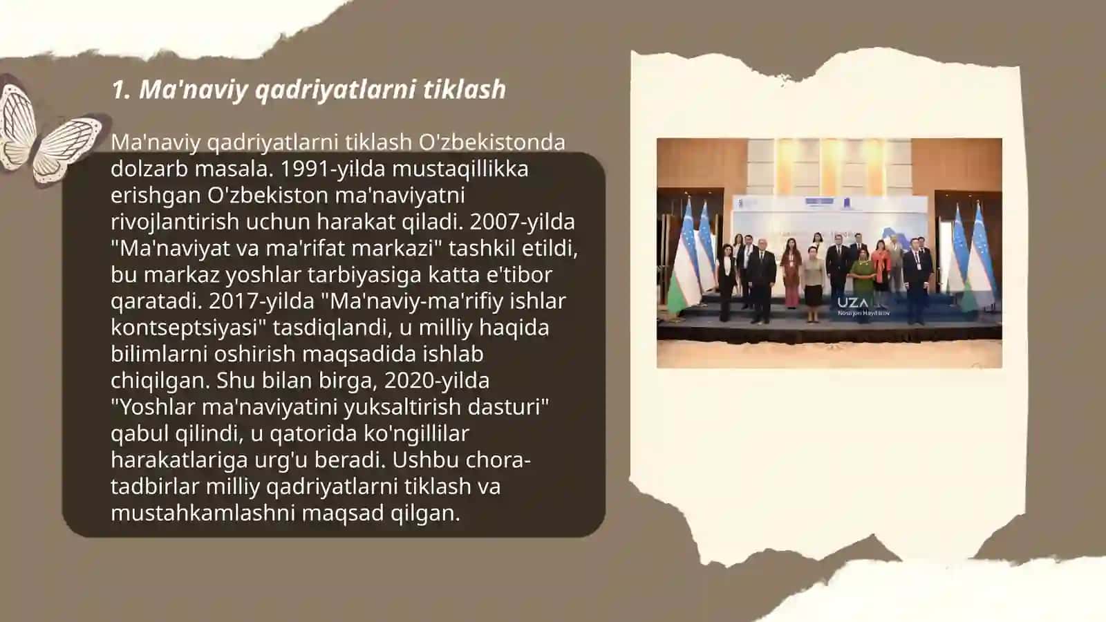 Ma'naviy qadriyatlarni tiklash 3