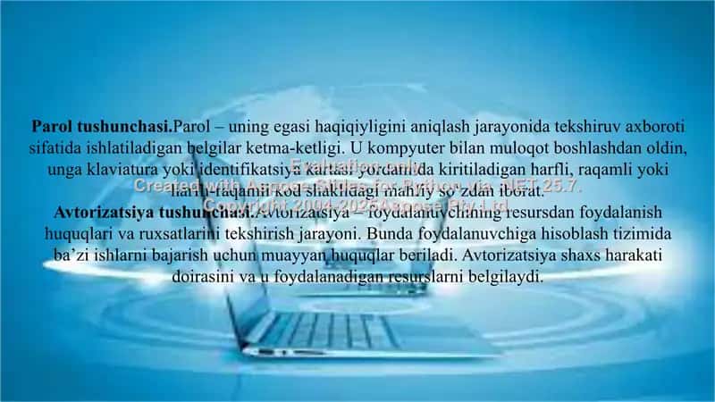 Axborot xavfsizligini ta’minlash usullari 3