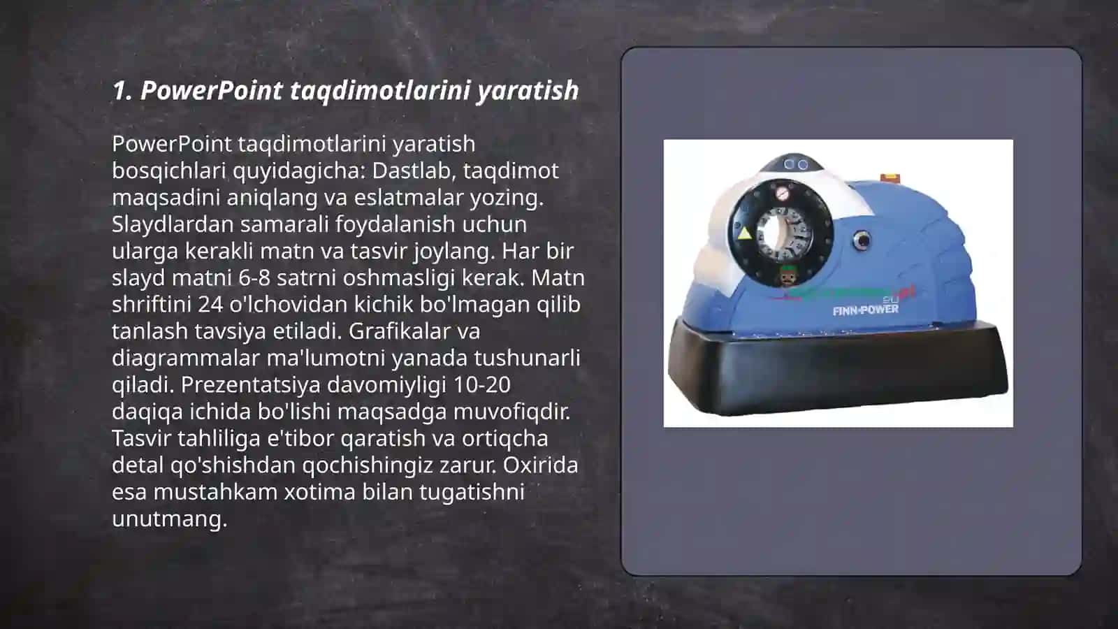 MS Power point dasturining imkoniyatlari 3