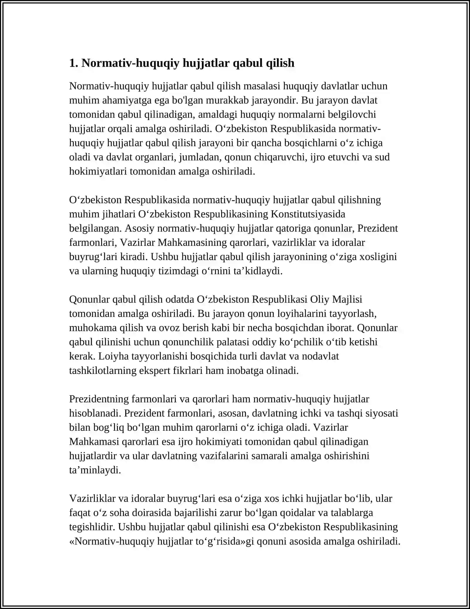 O'ZBEKISTON RESPUBLIKASI OLIY MAJLISI SPEKTORINING VAKOLATLARI 3