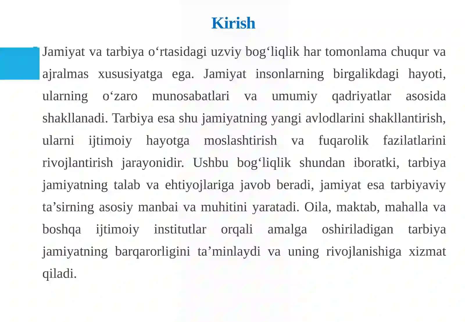 Jamiyat va tarbiyaviy jarayonlar ijtimoiy hodisa ekanligi Mamlakatda ekstremizm va 3