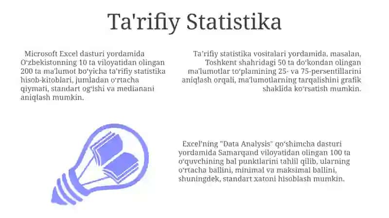 Ta'rifiy Statistika 3