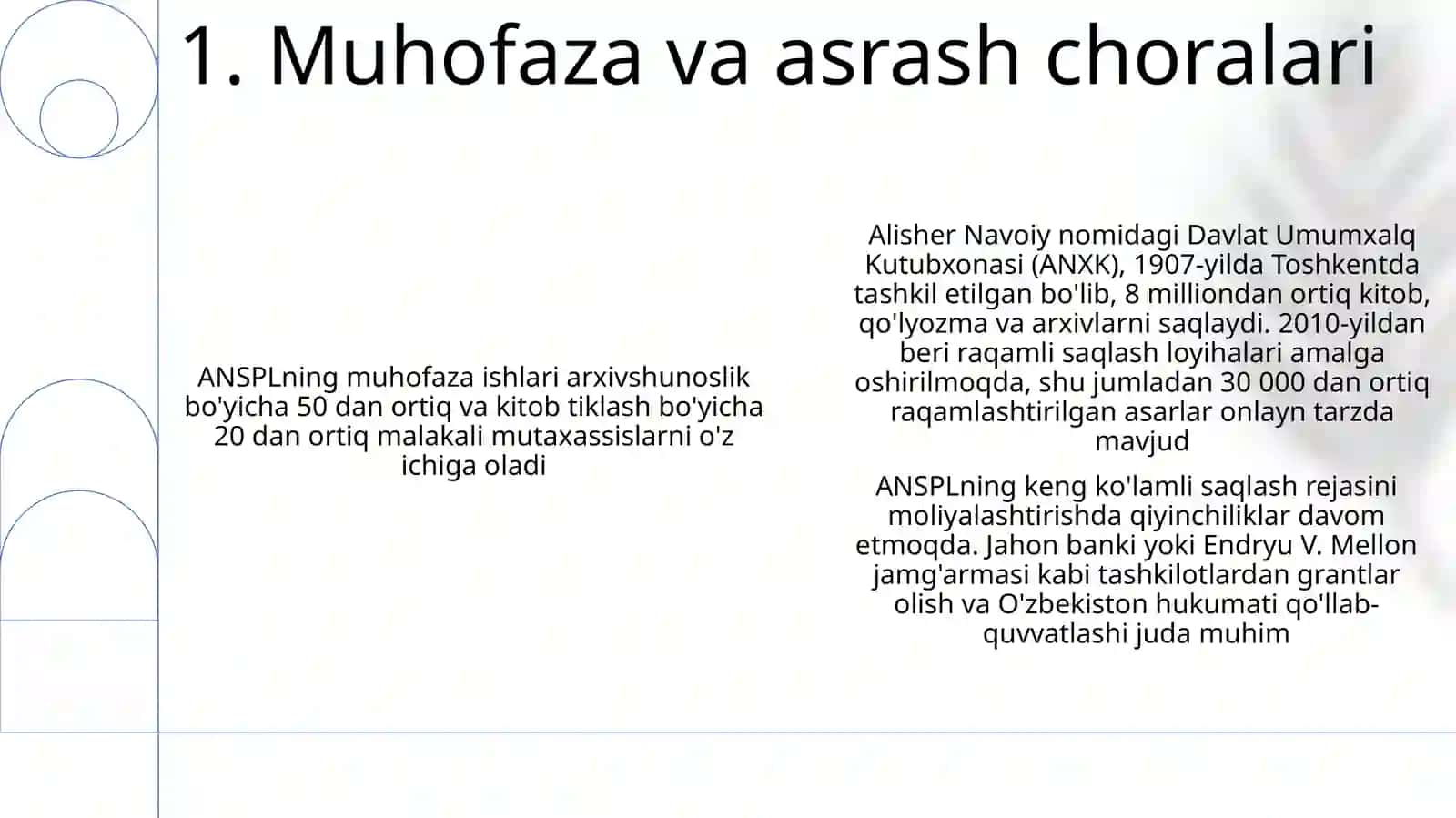Alisher Navoiy nomidagi Oʻzbekiston milliy kutubxonasi faoliyati va kelajak istiqbollari 3