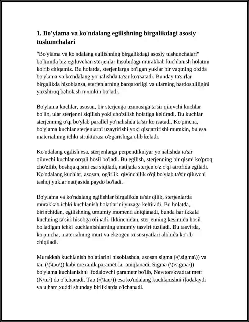 BO'YLAMA VA KO'NDALANG EGILISHNING BIRGALIKDAGI TA'SIRI 3