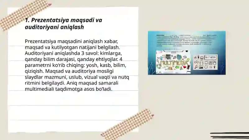 Multimediali taqdimotlar tayyorlash 3