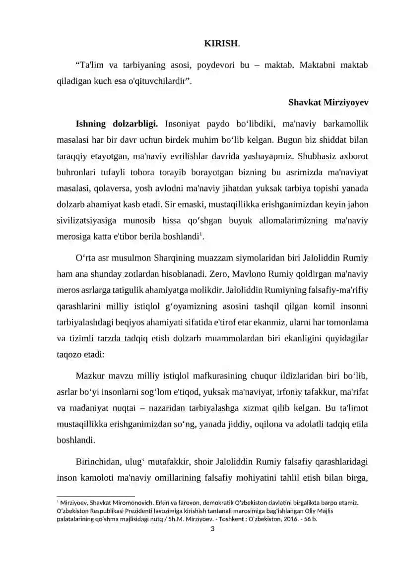 Jaloliddin Rumiy shaxs dunyoqarashi va ijtimoylashish masalalarini yoritilishi 3