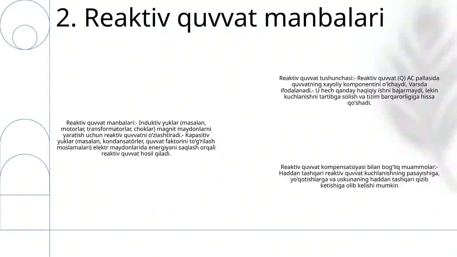 Reaktiv Quvvat Tushunchasi 3