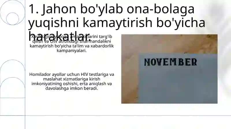 OIV. Onadan xomilaga OIV- infeksiya transmissiyasi 3