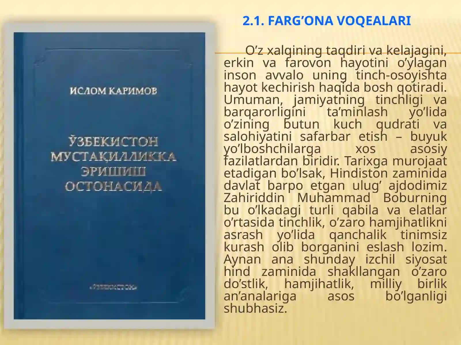 Tinchlik va barqarorlik yo’lidagi fidoiylik 3
